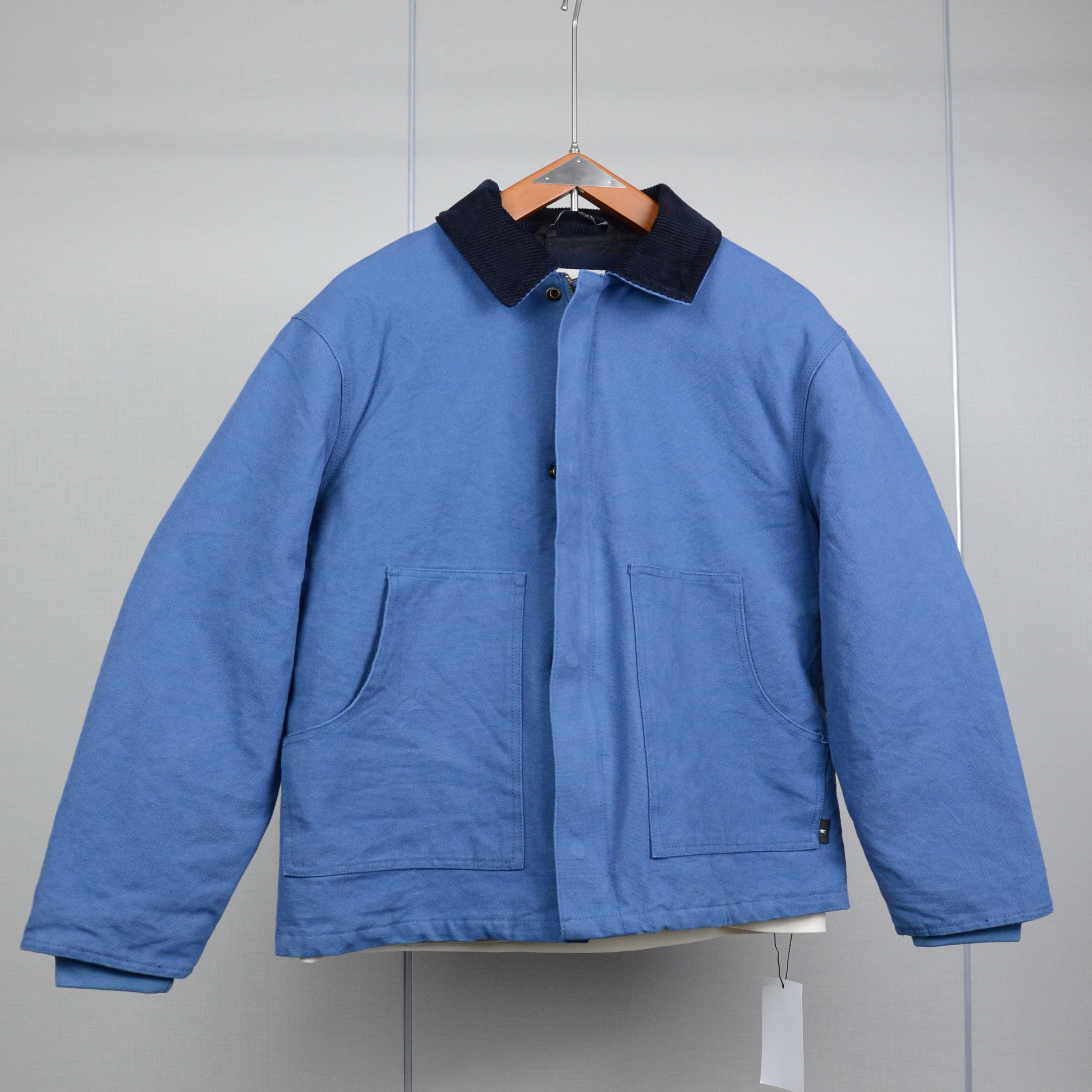 柜699！冬季男装 水洗棉质拼接翻领宽松帆布夹克外套棉服 4575250