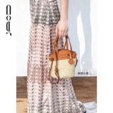 JACD Плетеная летняя пляжная соломенная сумка через плечо