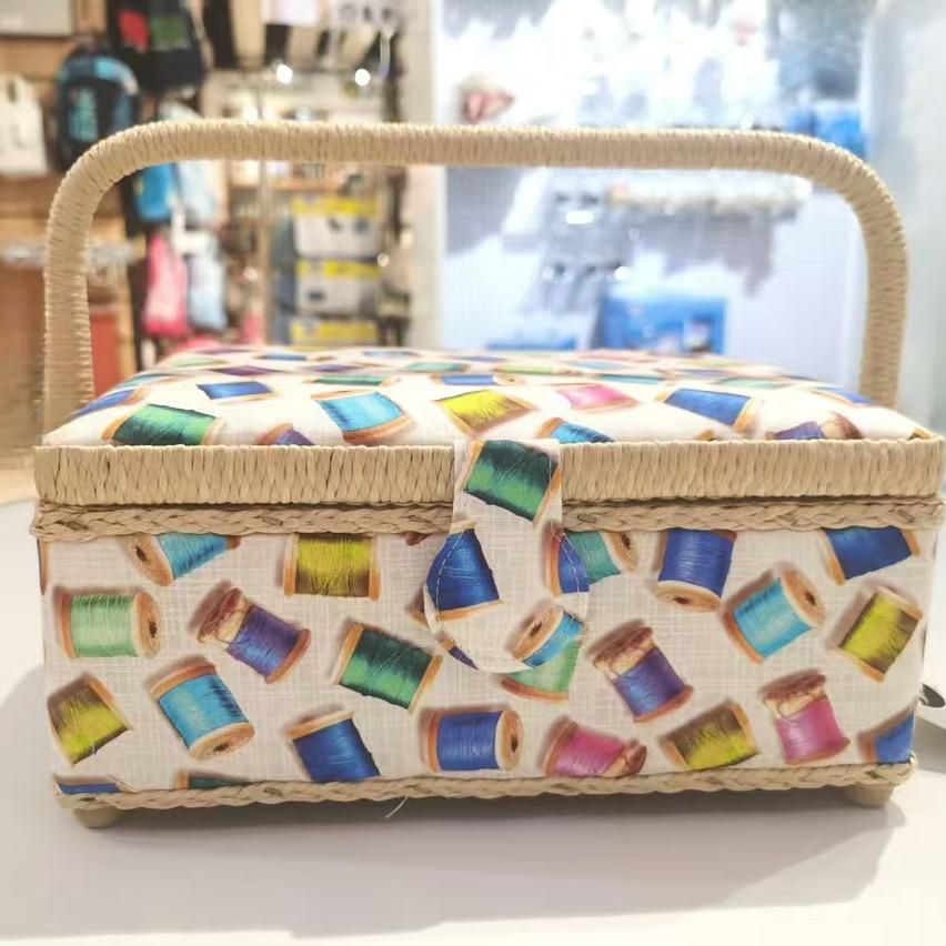 美国Dritz布艺收纳盒收纳箱手工工具布块收纳首饰收纳布盒子