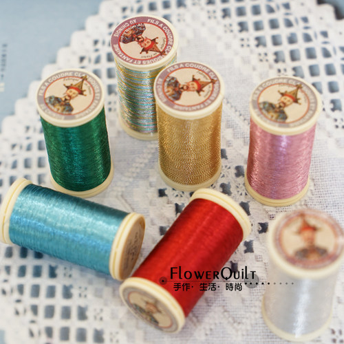 进口钩金属线法式珠钉珠sajou金属线刺绣法国/