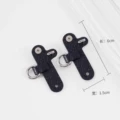 Black Silver Buckle [Punch-Free] - a Must-Have for Customization
