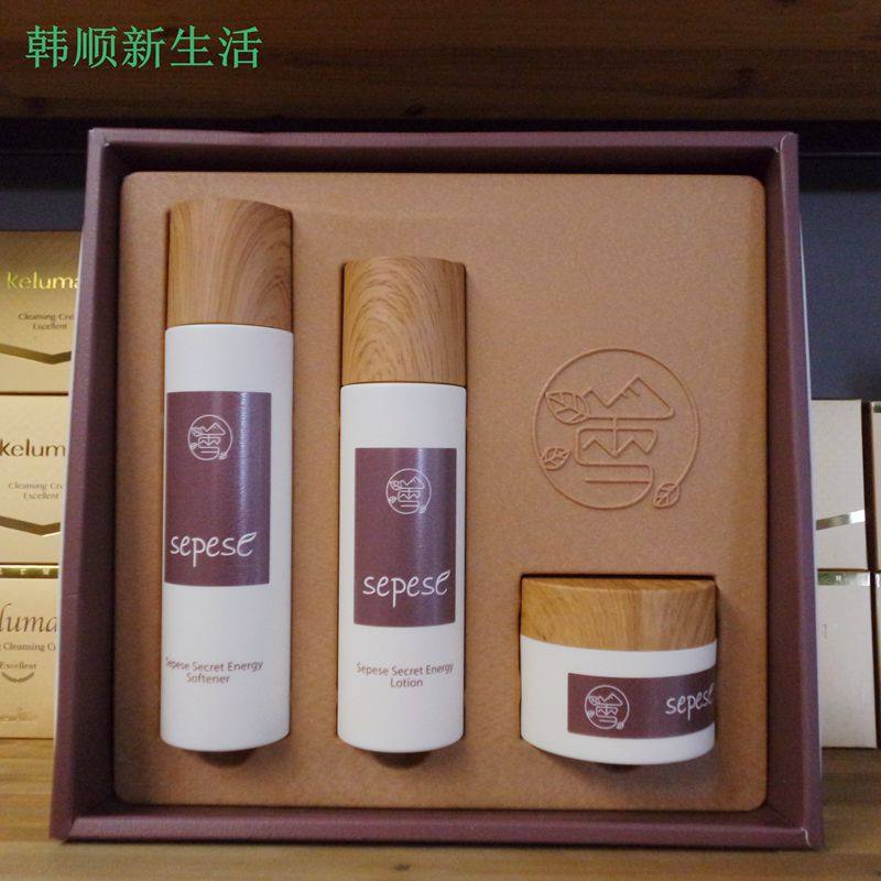 韩国新生活化妆品专柜正品雪非雪新语发酵三件套装保湿扫码验货