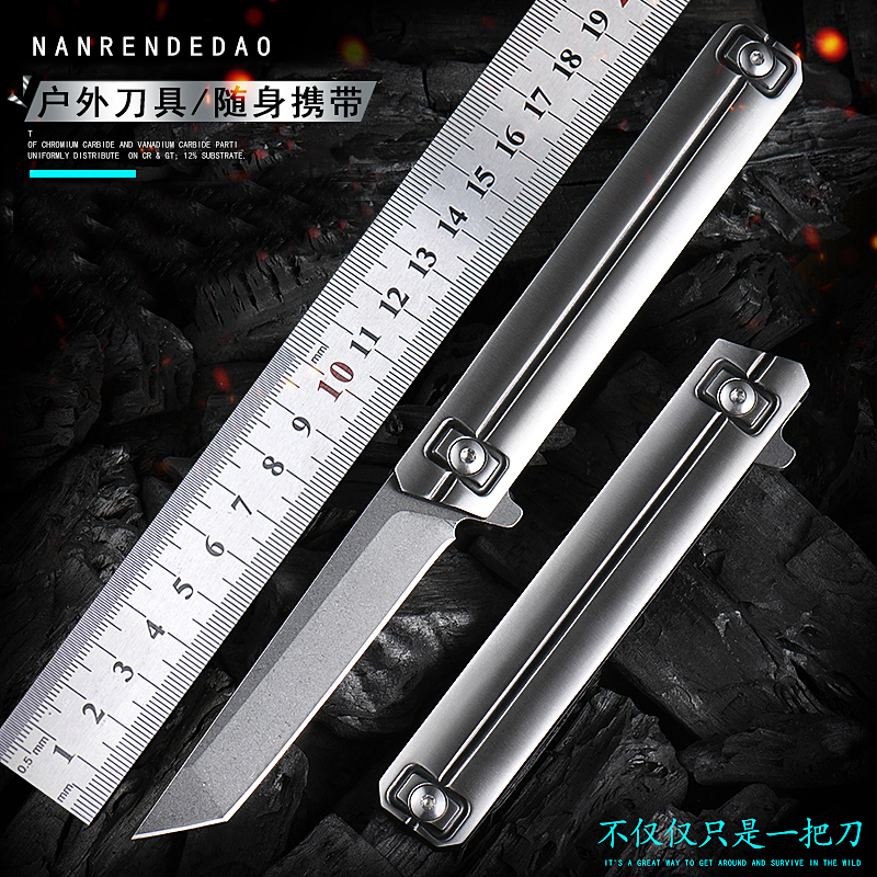 D2钢户外小刀荒野求生锋利折刀