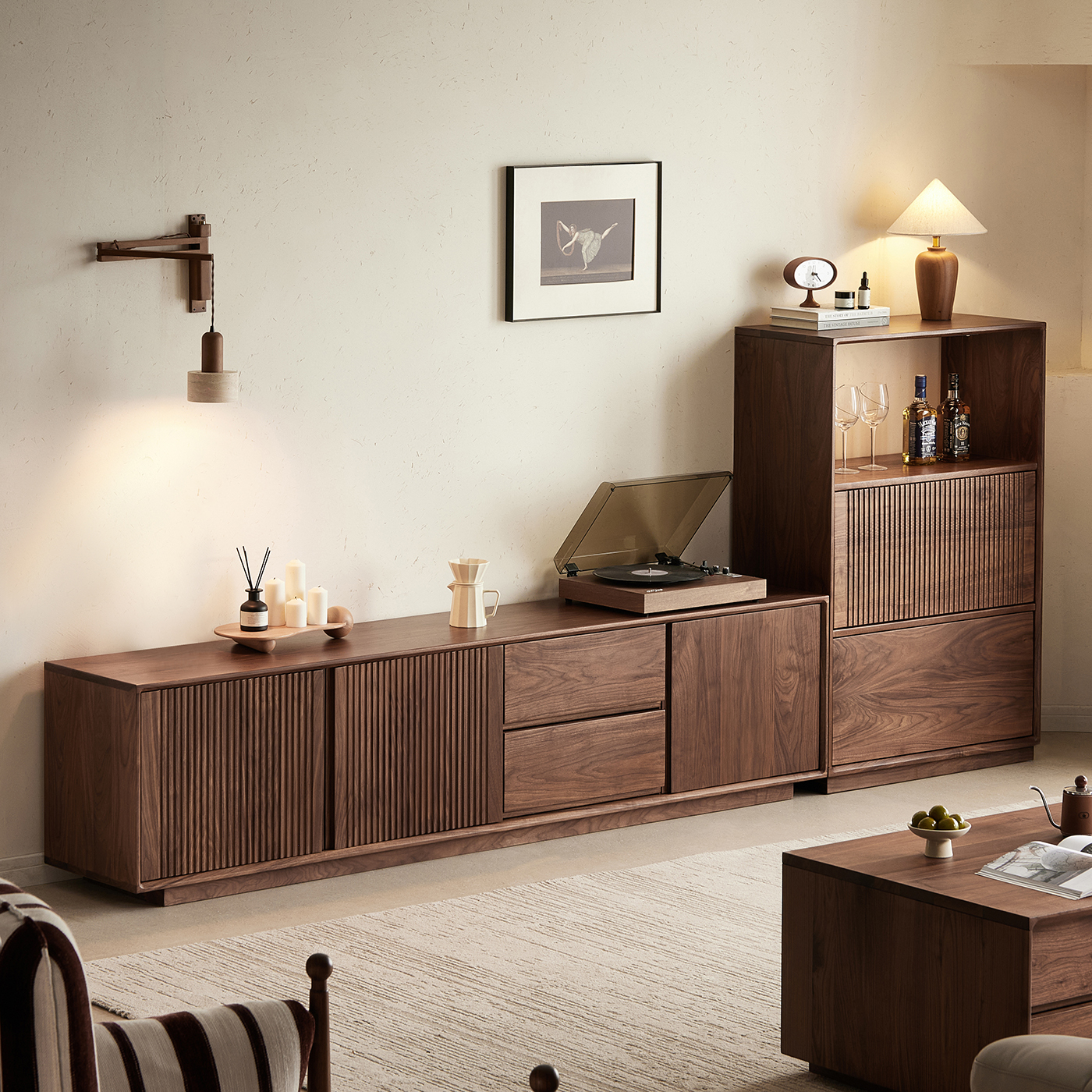 光年/黑胡桃木电视柜组合