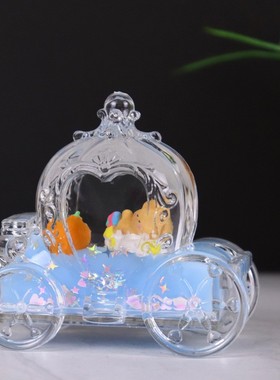 创意卡通漂浮玩具南瓜车摆件