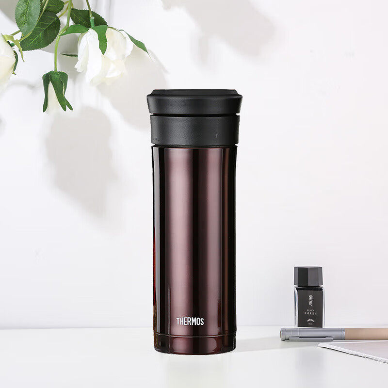 膳魔师不锈钢保温杯男士高档带茶漏保冷商务办公杯TCMK-500 470ml
