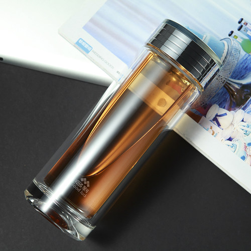 名到商务礼盒双层玻璃杯