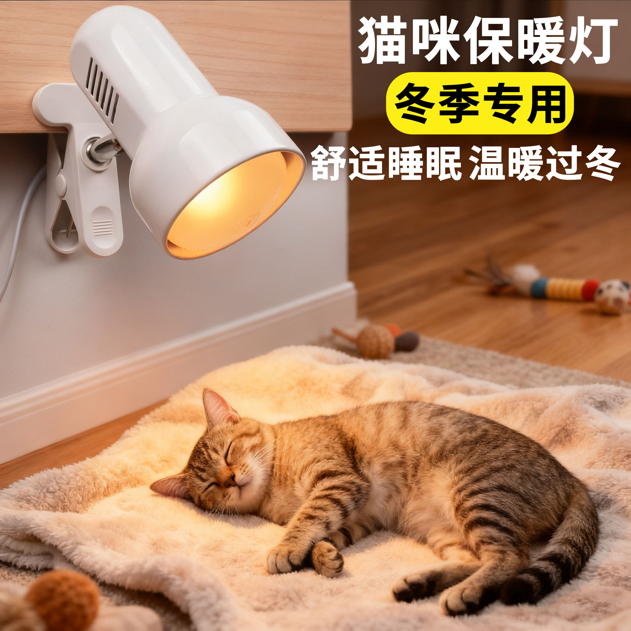 猫咪专用取暖灯恒温保温灯宠物暖灯小太阳加热灯狗笼可调节温度笼