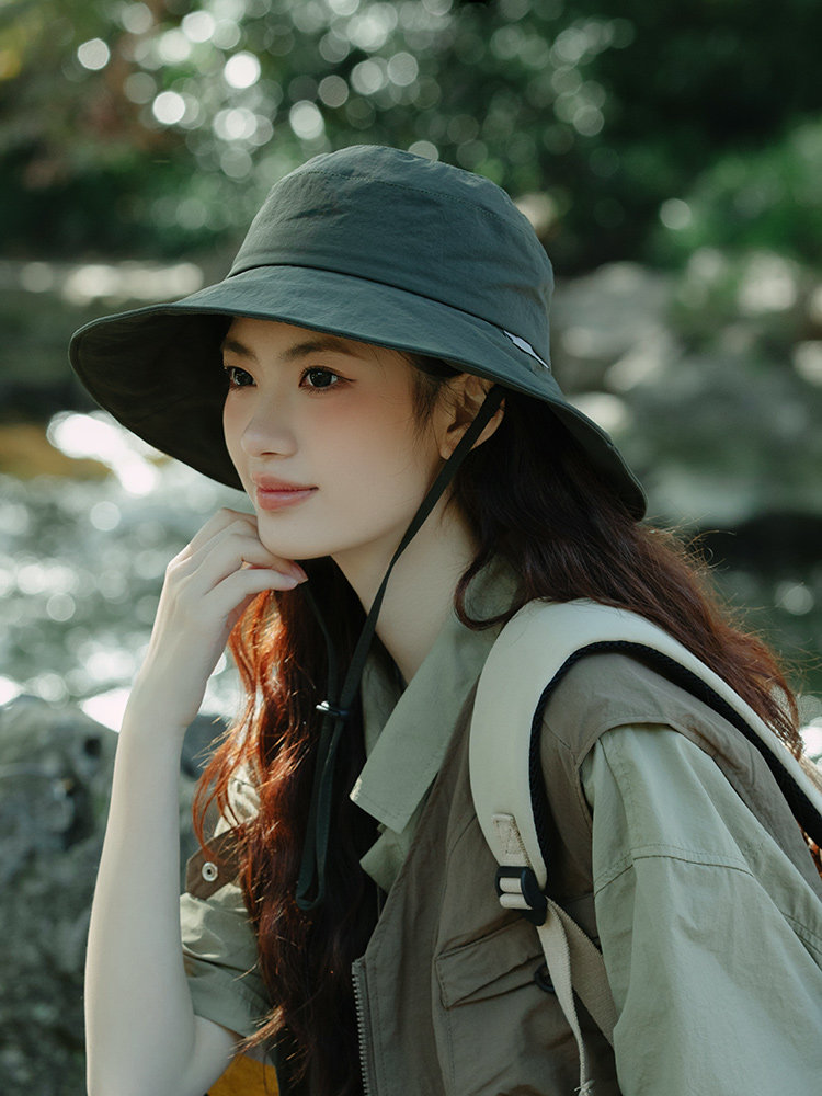 防晒UPF50+帽子男女户外徒步登山