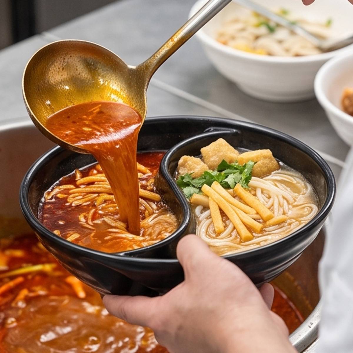 密胺餐具高级感双格碗网红创意