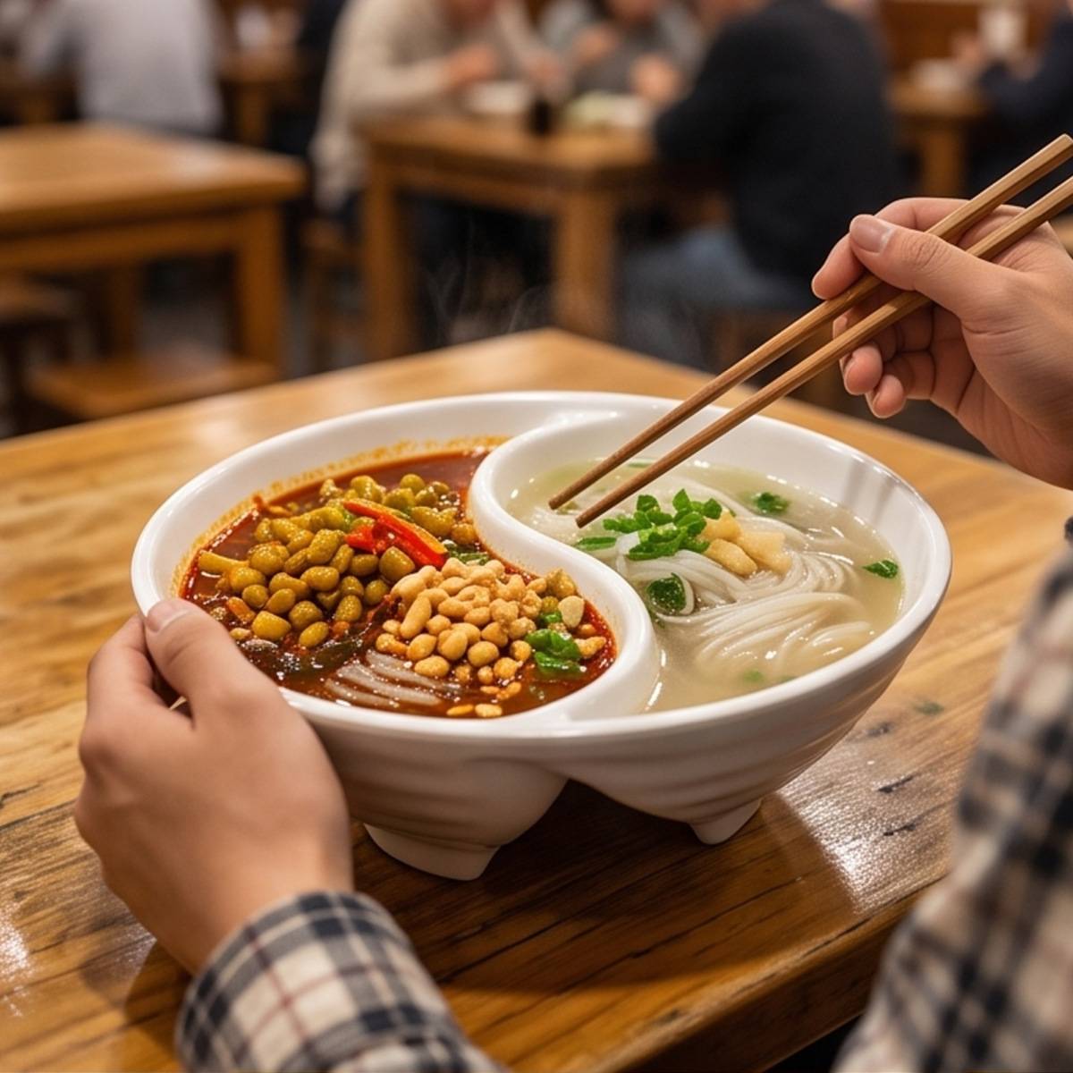 密胺餐具高级感分格碗商用双拼