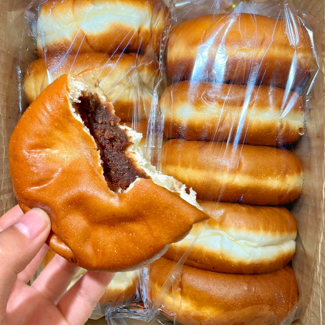 童年回忆豆沙夹心面包手撕老面包