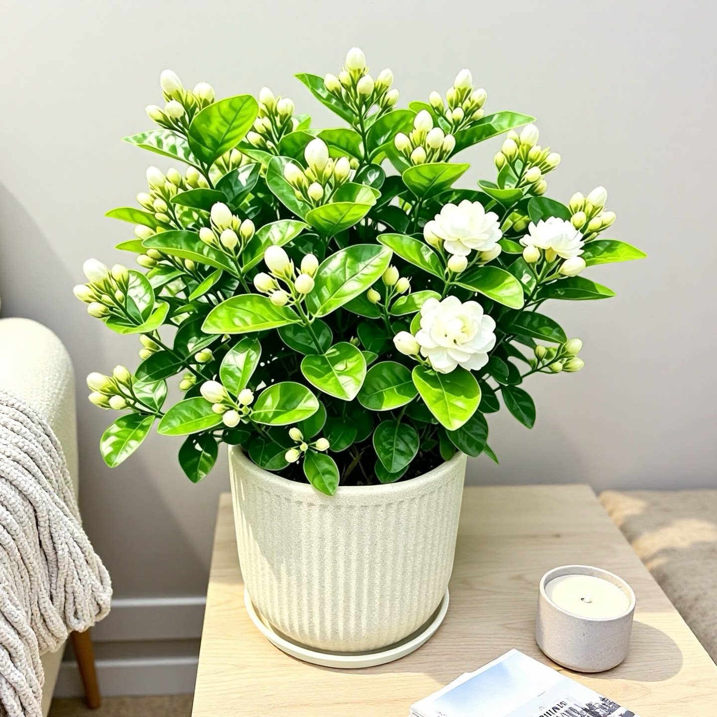 浓香型重瓣香水茉莉花盆栽带花苞盆栽室阳台花卉绿植四季好养老桩