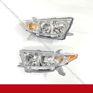 12-14款汉兰达大灯汽车前照明大灯车头带透镜大灯壳罩半总成原装
