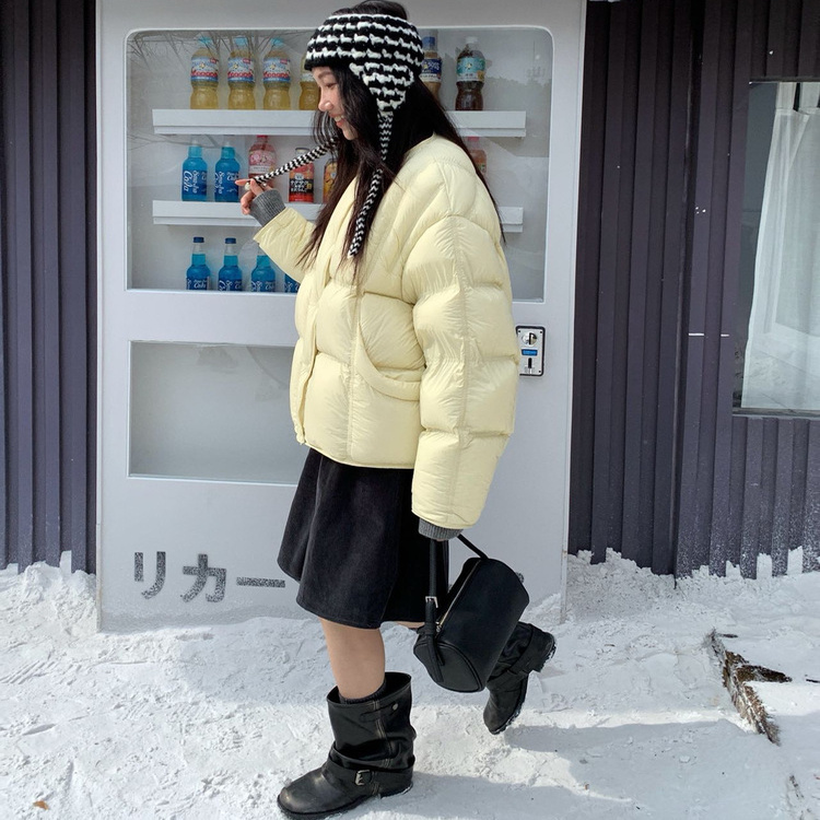 Nikoy冬季新款女装韩系95%白鸭绒篙精密填充云感羽绒服