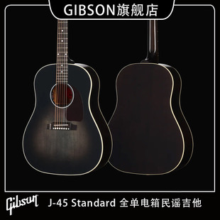 Gibson吉普森美产J Standard电箱民谣吉他表演全单原声木吉他