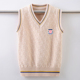 男童毛衣马甲儿童针织毛线背心男孩女童学院风小学生春秋冬款 潮