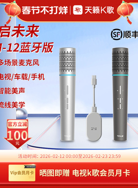 天籁K歌MM12智享问界星越L家用无线麦克风海信TCL雷鸟电视K歌话筒