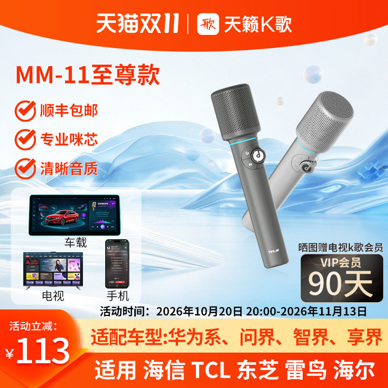 天籁K歌手机电视车载无线麦克风