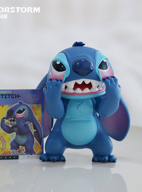 【现货】MORSTORM 迪士尼 星际宝贝鬼脸史迪奇 手办摆件潮玩礼物