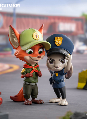 【现货】MORSTORM 迪士尼 疯狂动物城 兔子警官朱迪&红领巾尼克