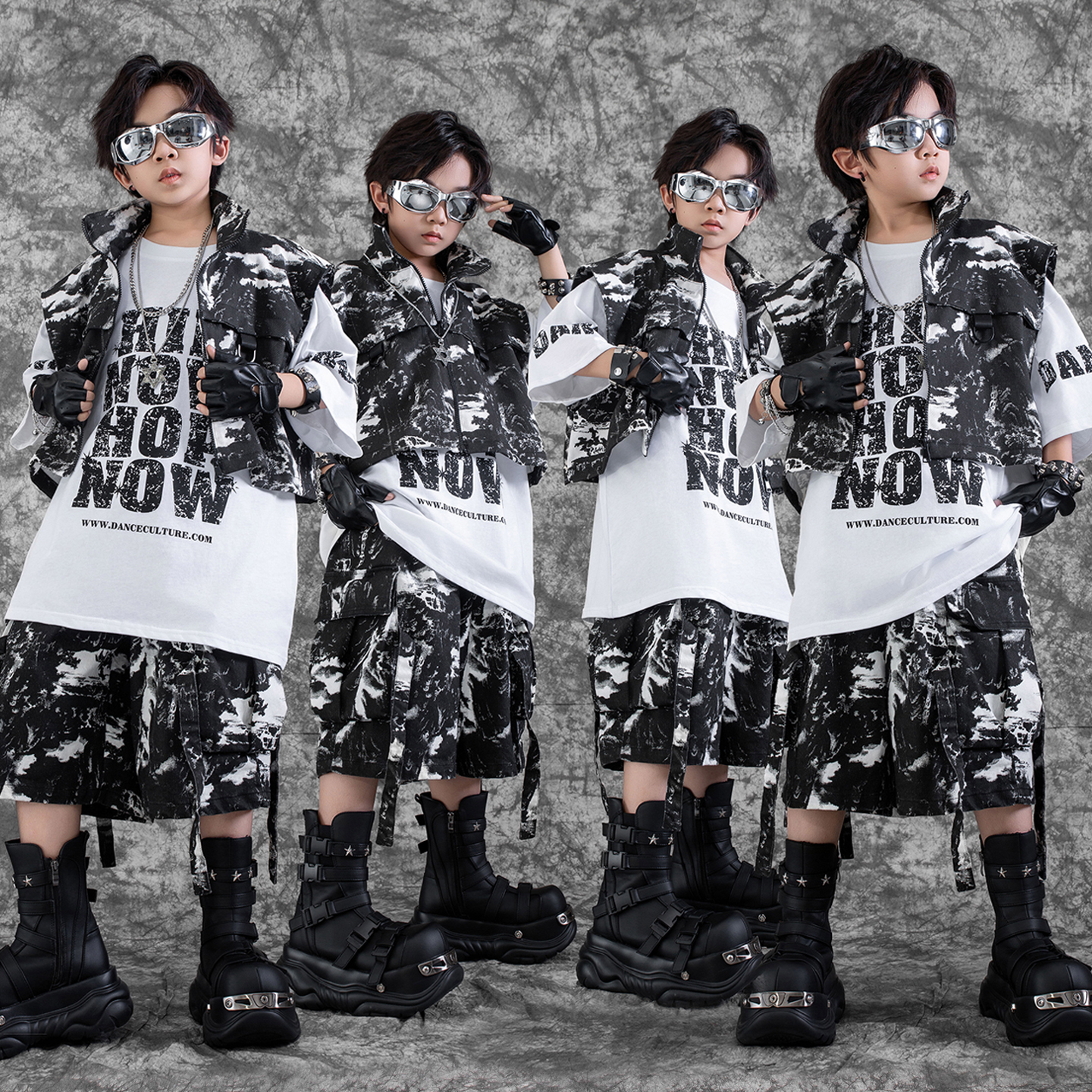 街舞儿童潮服hiphop嘻哈套装
