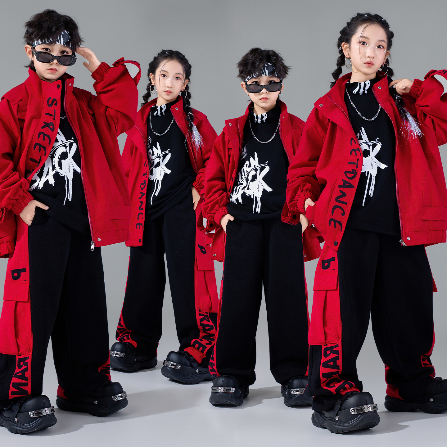 街舞儿童潮服hiphop嘻哈套装