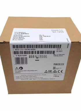 西门子原装S7-1200CPU模块6ES7211/7212-1BE40/1AE40/1HE40-0XB0