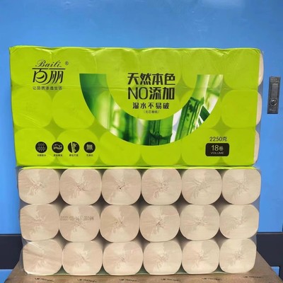 百丽本色小卷卫生纸5层18卷