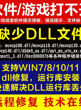 DirectX DX修复VC++DLL修复工具远程大师精灵软件d3dx112丢失问题