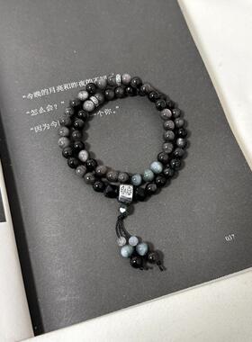 国风银曜石轻奢双层小众设计情侣