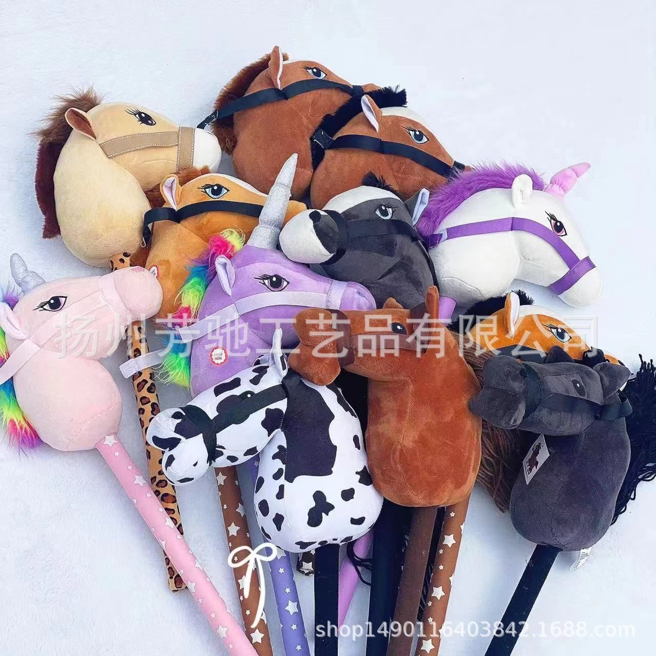 独角兽动物马头棒毛绒玩具工厂定毛绒玩具一件