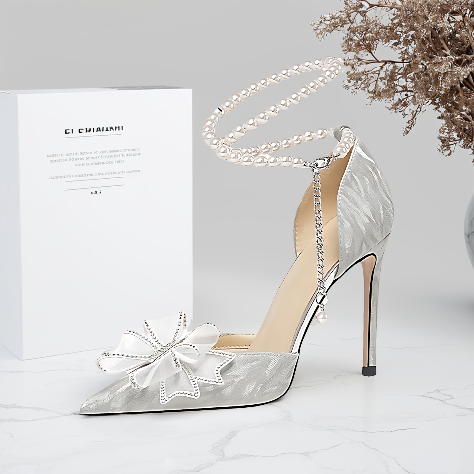 Isabella真皮加肥加宽绝美高跟鞋