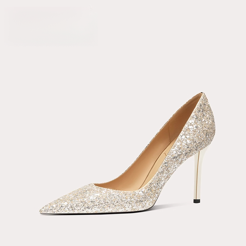 Isabella香槟色婚鞋女新娘鞋秀禾