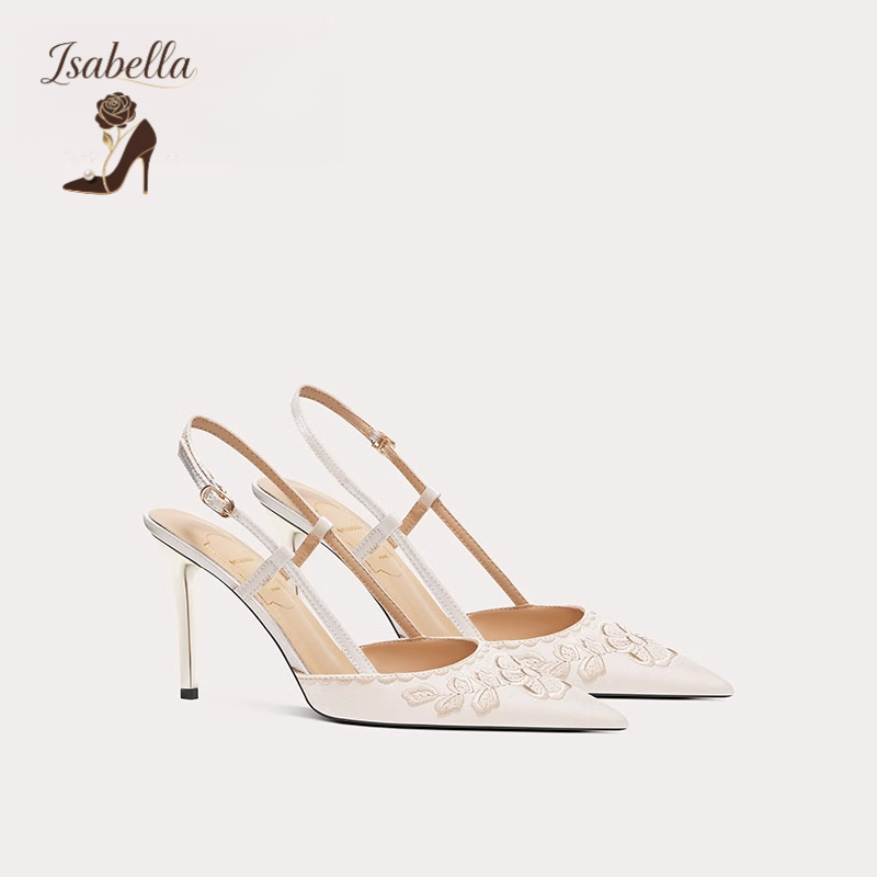 Isabella高跟鞋女新中式凉鞋后绊