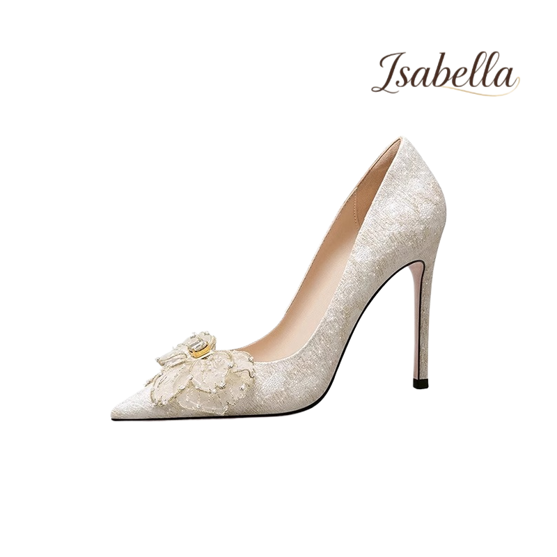 Isabella加肥加宽气质婚鞋尖头细