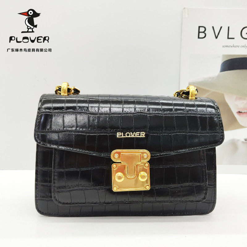 plover啄木鸟女包正品2023新款百搭高级感牛皮小方包7100133k单肩