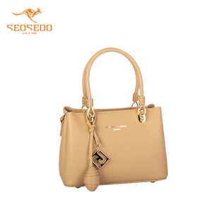 SEOSEOO/九州袋鼠女包正品2025新款小众纯色手提包通勤斜挎792347