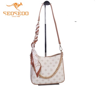 SEOSEOO九州袋鼠女包2026新款 小众链条水桶包斜挎包78747 商场同款