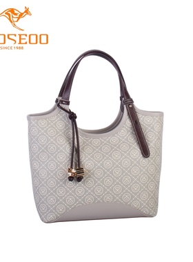 SEOSEOO九州袋鼠女包2026新款商场同款小众印花手提包斜挎包78701