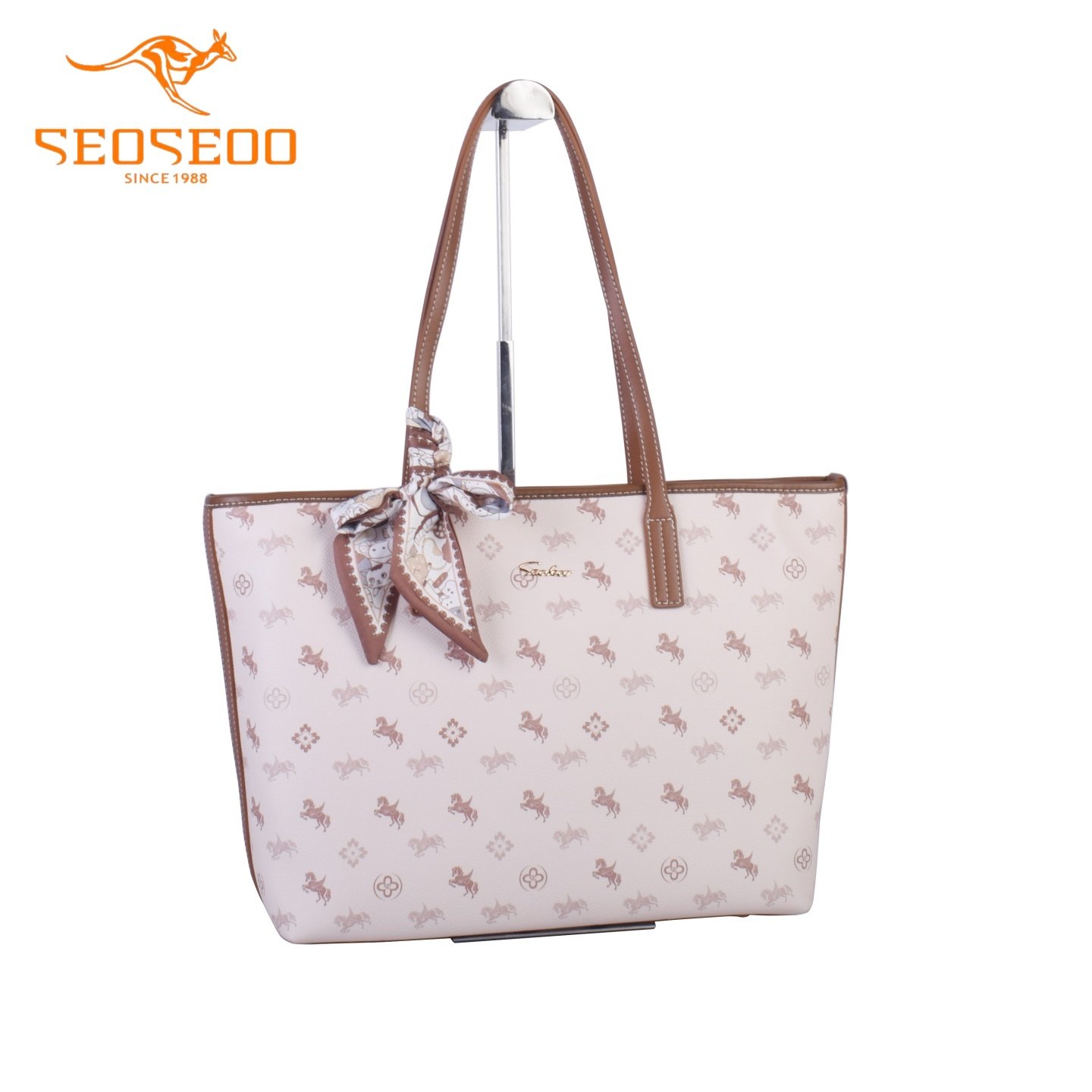 SEOSEOO九州袋鼠女包2026新款商场同款小众印花托特包单肩包78729,箱包皮具/热销女包/男包,通用款女包,淘宝优惠券,粉丝福利购,淘宝优惠卷
