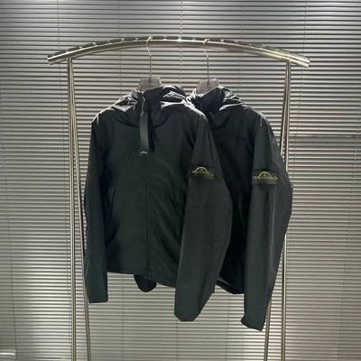 跨境StoneIsland石头岛硬壳3L-TC材质防水户外冲锋衣夹克外套