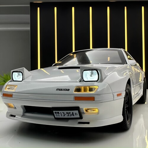 马自达RX7合金车模型仿真汽车模型男生跑轿汽车玩具收藏摆件1:24