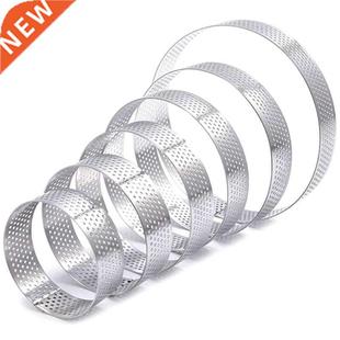 Tart Rings Heat Pack Resist Steel Perforated Stainless Set