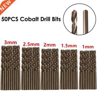 适用 Bit 1.5 Cobalt 3mm 2.5 Drill 50Pcs M35 Twist HSS