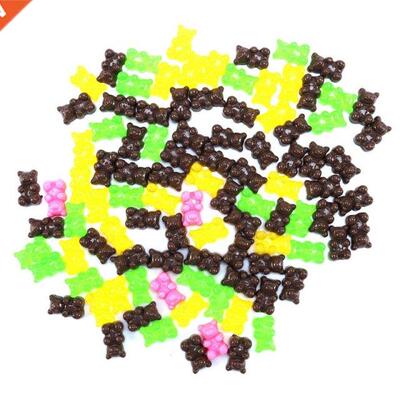 100Pcs Resin Candy Flatback Cabochon Miniature Qq Gummy Cand