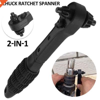 2 In 1 Drill Chuck Ratchet Spanner Labor-Saving Drill Chuck