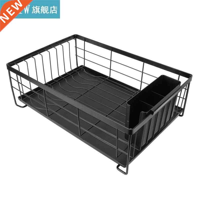 Kitchen Dish Rack Dish Rack Compact Flat Iron Design with Dr