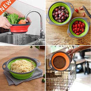 Foldale Silicone Colander Non-toxic Fruit Vegetale Washing