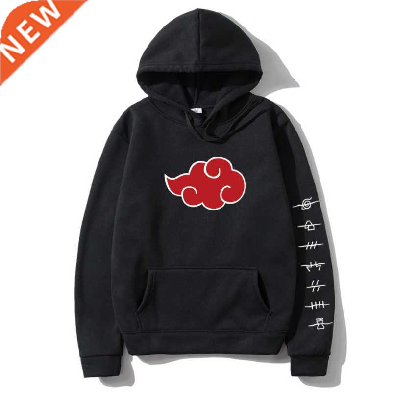 Japanese Anime Akatsuki Cloud Symbols Pullover Hoodie Men Fa
